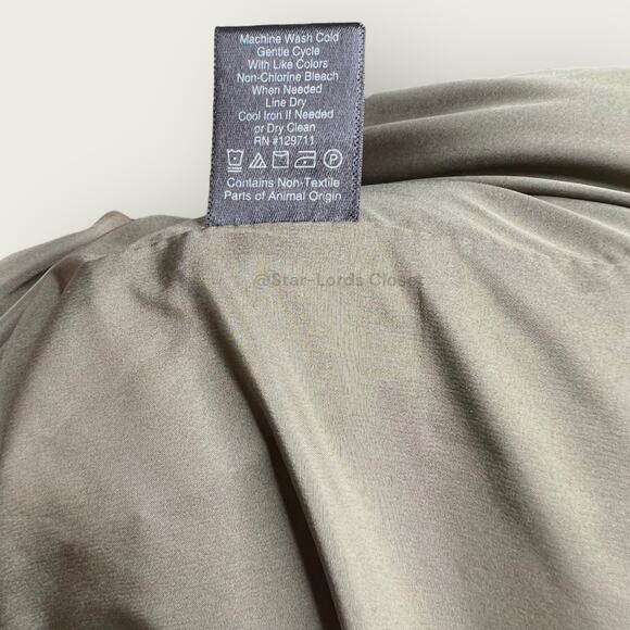 Jenni Kayne Down Long Puffer Coat | XXL Plus Size | Green Feather Winter Jacket - Picture 9 of 12